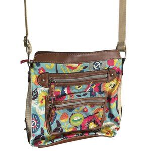 Lily Bloom Floral Boho Colorful Flowers Crossbody Purse